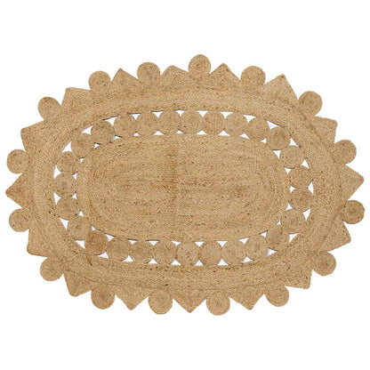 vidaXL Tapis marron 122 x 183 cm Jute