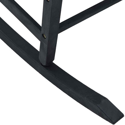 vidaXL Schaukelstuhl Schwarz 84 x 65 x 114 cm Harz