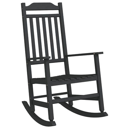 vidaXL Schaukelstuhl Schwarz 84 x 65 x 114 cm Harz