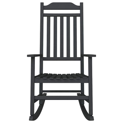 vidaXL Schaukelstuhl Schwarz 84 x 65 x 114 cm Harz