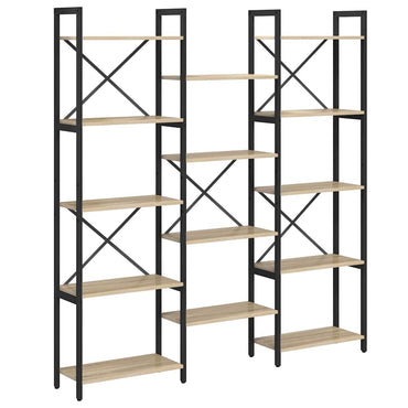 vidaXL Bücherregal Sonoma-Eiche 156 x 25 x 167 cm Holzwerkstoff