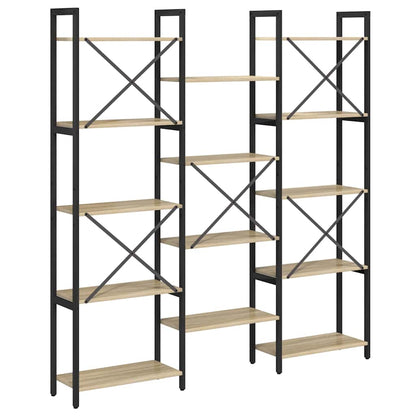 vidaXL Bücherregal Sonoma-Eiche 156 x 25 x 167 cm Holzwerkstoff