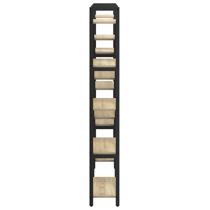 vidaXL Bücherregal Sonoma-Eiche 156 x 25 x 167 cm Holzwerkstoff