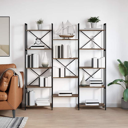 vidaXL Bücherregal Sonoma-Eiche 156 x 25 x 167 cm Holzwerkstoff