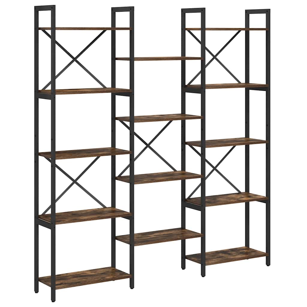 vidaXL Bücherregal Sonoma-Eiche 156 x 25 x 167 cm Holzwerkstoff