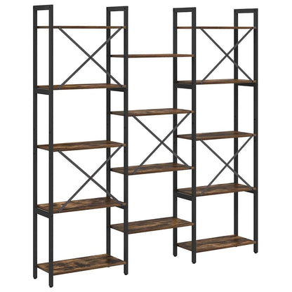 vidaXL Bücherregal Sonoma-Eiche 156 x 25 x 167 cm Holzwerkstoff