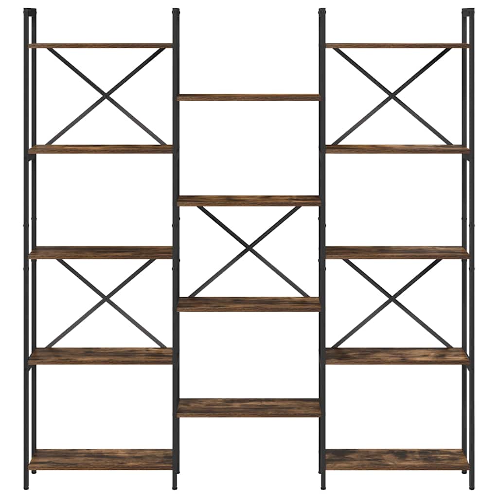 vidaXL Bücherregal Sonoma-Eiche 156 x 25 x 167 cm Holzwerkstoff