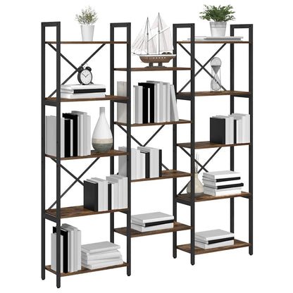 vidaXL Bücherregal Sonoma-Eiche 156 x 25 x 167 cm Holzwerkstoff