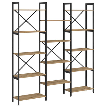 vidaXL Étagère Chêne Artisan 156 x 25 x 167 cm Bois d'ingénierie