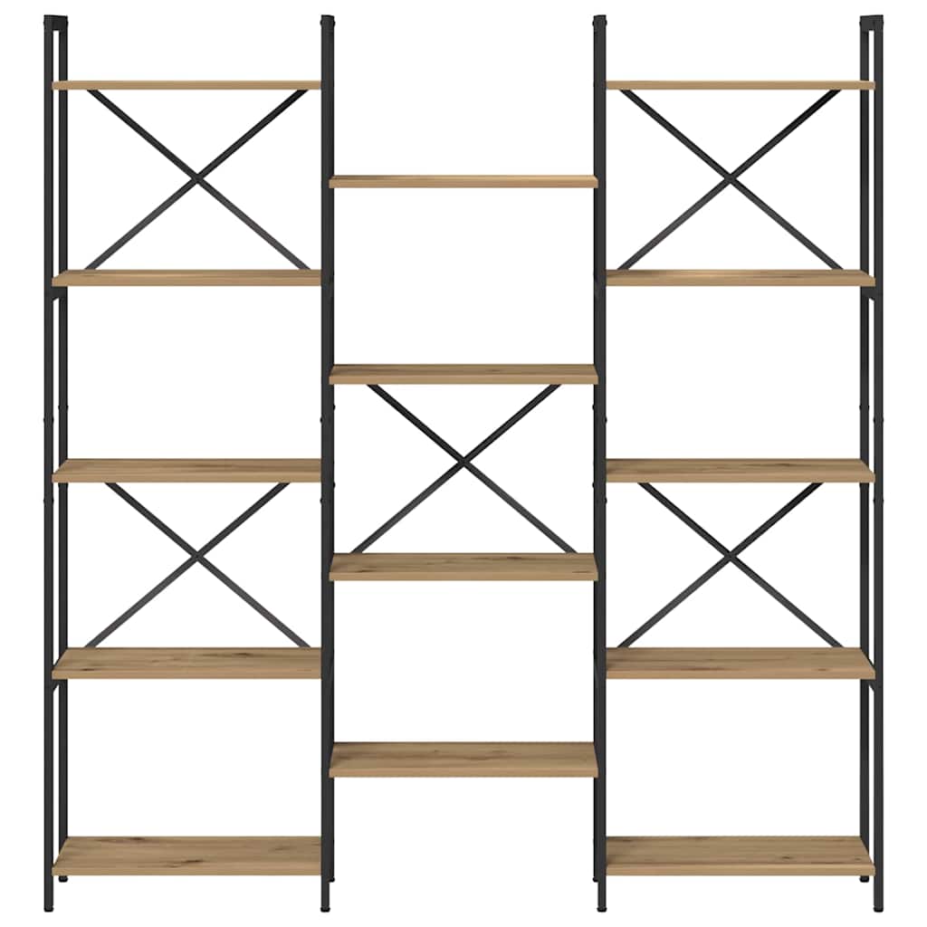 Bücherregal Artisan-Eiche 156 x 25 x 167 cm Holzwerkstoff