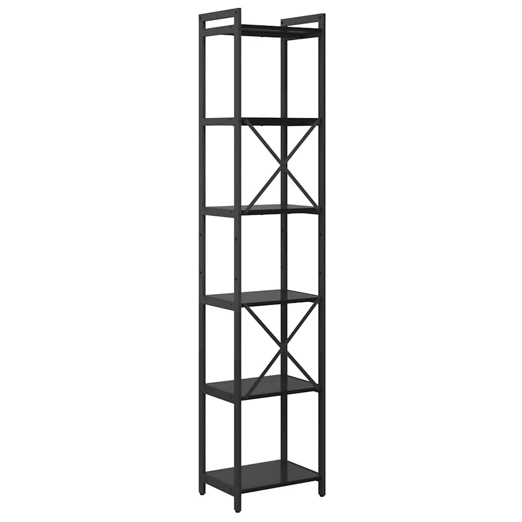 vidaXL Bibliothèque aspect chêne noir 40 x 30 x 189,5 cm