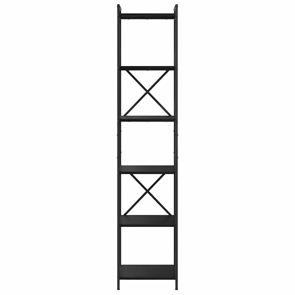vidaXL Bibliothèque aspect chêne noir 40 x 30 x 189,5 cm