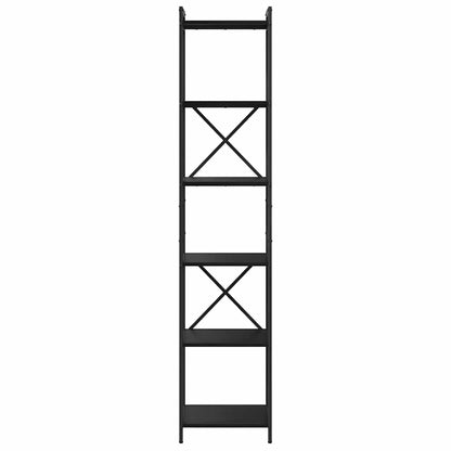 vidaXL Bibliothèque aspect chêne noir 40 x 30 x 189,5 cm