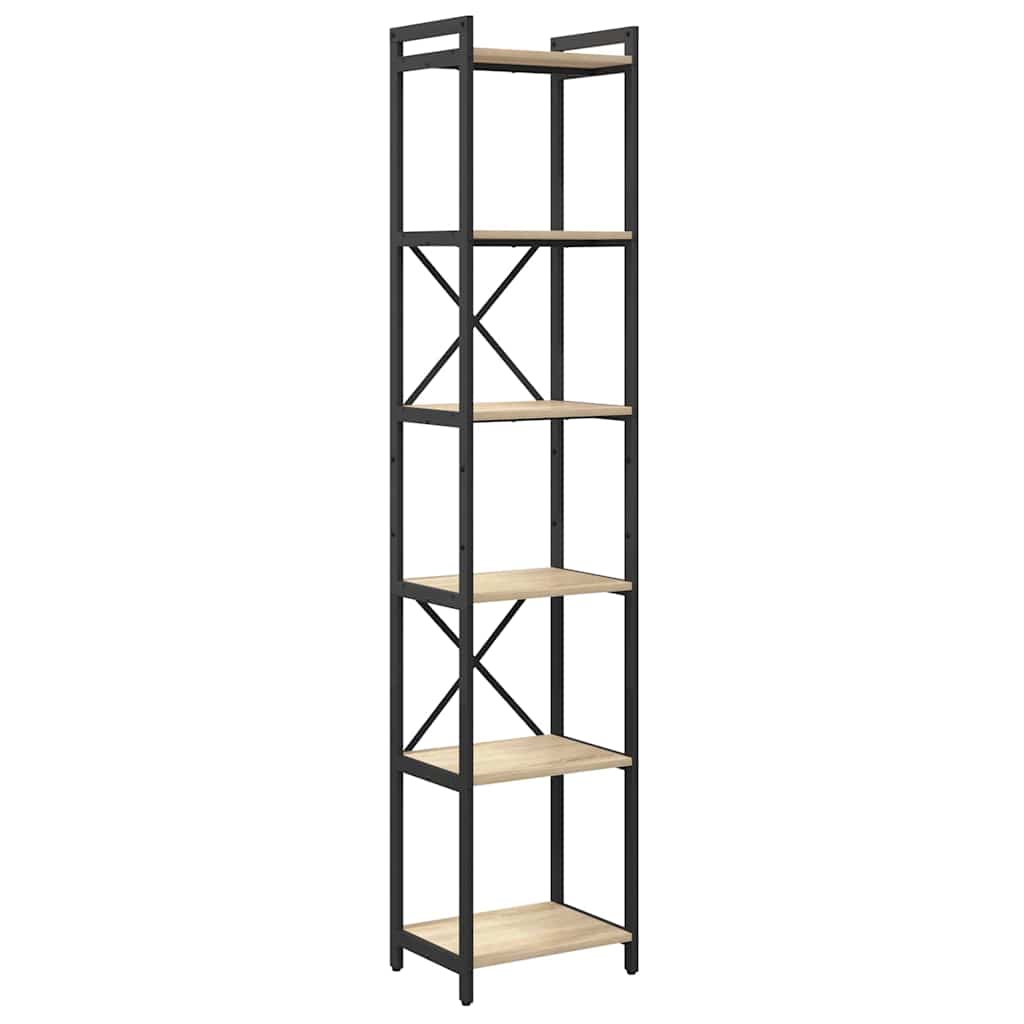 vidaXL Bibliothèque chêne sonoma 40 x 30 x 189,5 cm Bois d'ingénierie