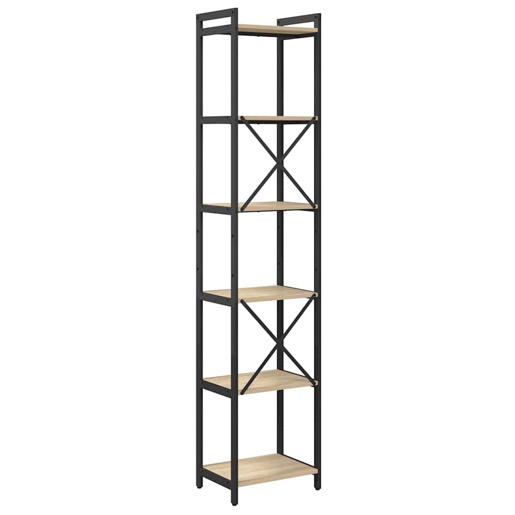 vidaXL Bibliothèque chêne sonoma 40 x 30 x 189,5 cm Bois d'ingénierie
