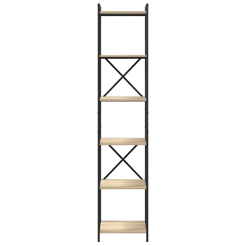 vidaXL Bibliothèque chêne sonoma 40 x 30 x 189,5 cm Bois d'ingénierie