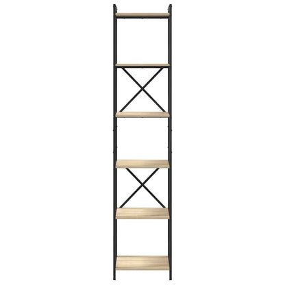 vidaXL Bibliothèque chêne sonoma 40 x 30 x 189,5 cm Bois d'ingénierie