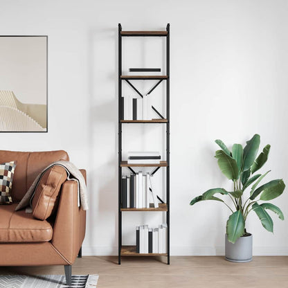 Bücherregal Geräucherte Eiche 40 x 30 x 189,5 cm Holzwerkstoff