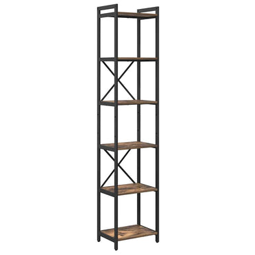 vidaXL Bibliothèque Chêne fumé 40 x 30 x 189,5 cm Bois d'ingénierie