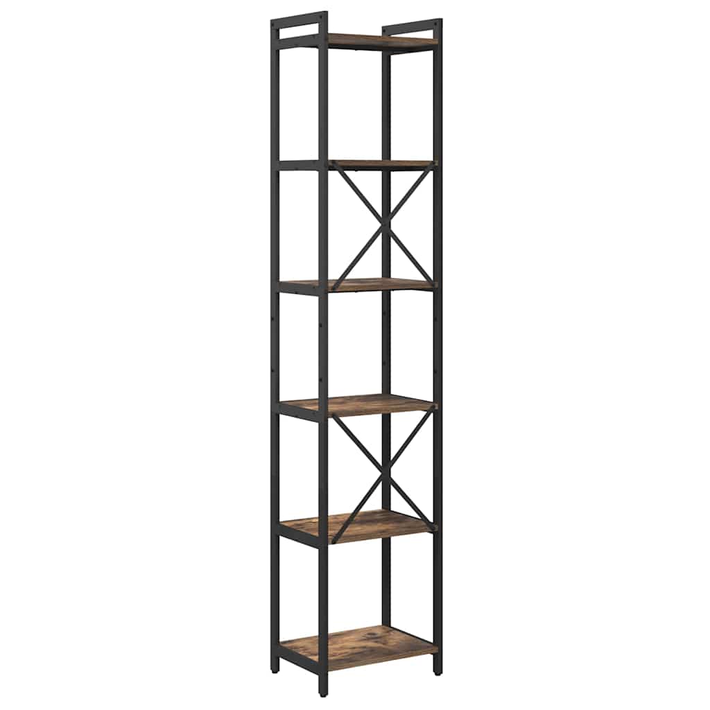 Bücherregal Geräucherte Eiche 40 x 30 x 189,5 cm Holzwerkstoff