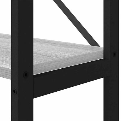 vidaXL Bibliothèque gris Sonoma 40 x 30 x 189,5 cm, bois d'ingénierie
