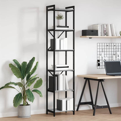 vidaXL Bibliothèque gris Sonoma 40 x 30 x 189,5 cm, bois d'ingénierie