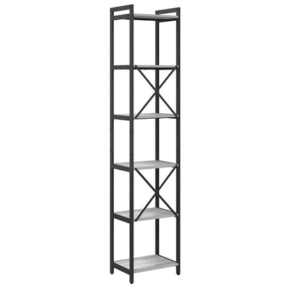 vidaXL Bibliothèque gris Sonoma 40 x 30 x 189,5 cm, bois d'ingénierie