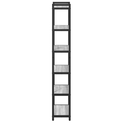 vidaXL Bibliothèque gris Sonoma 40 x 30 x 189,5 cm, bois d'ingénierie