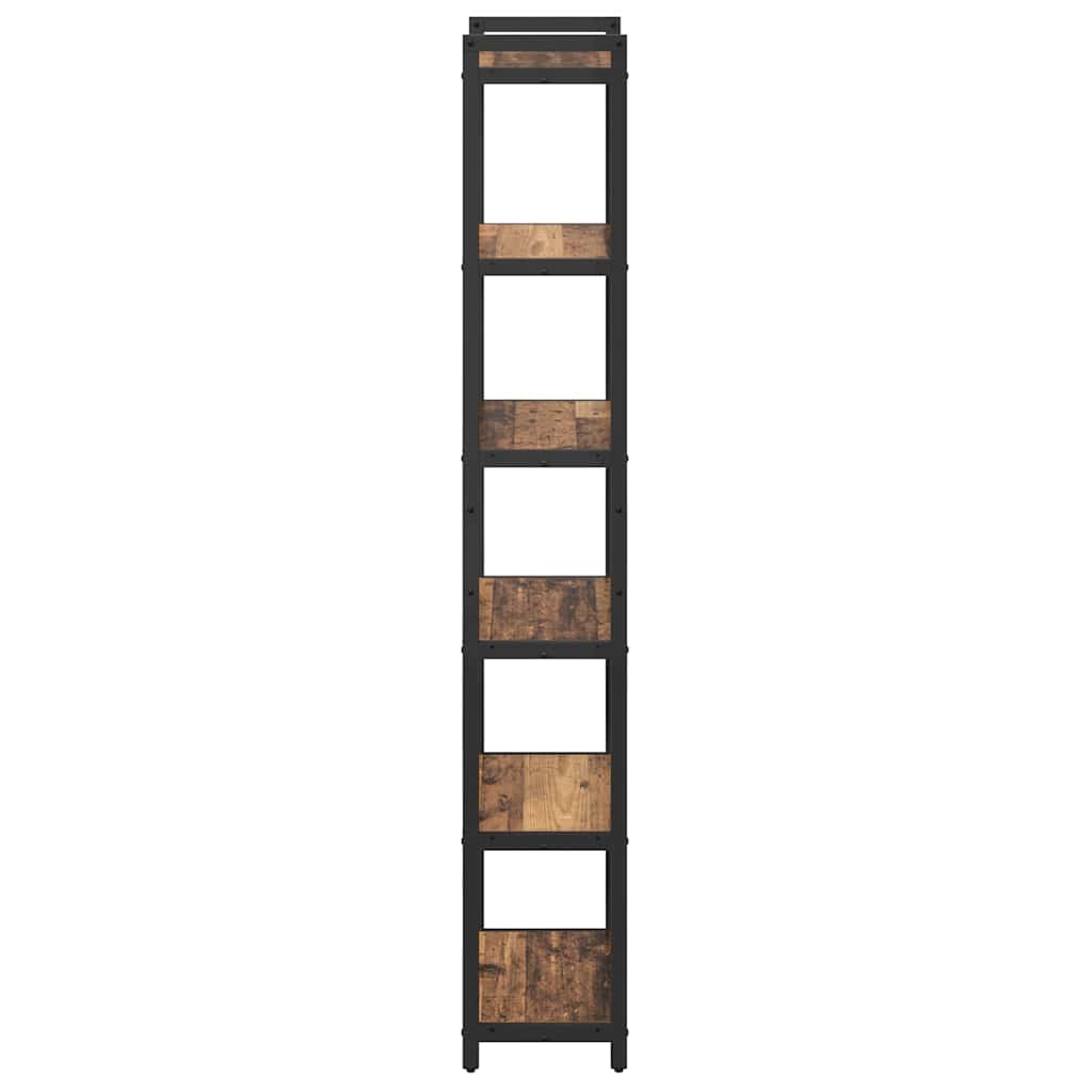 vidaXL Étagère à livres en bois de récupération 40 x 30 x 189,5 cm Bois d'ingénierie