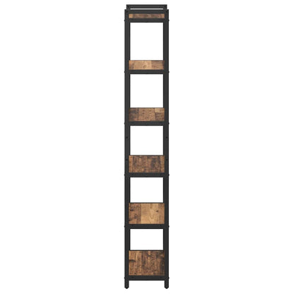 vidaXL Étagère à livres en bois de récupération 40 x 30 x 189,5 cm Bois d'ingénierie