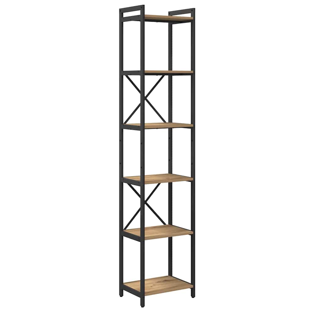 vidaXL Bibliothèque Chêne artisan 40 x 30 x 189,5 cm Bois d'ingénierie