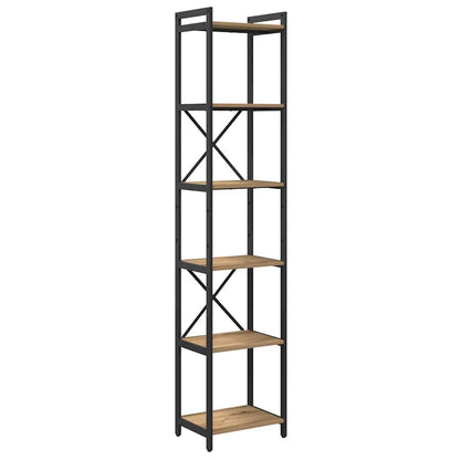 vidaXL Bibliothèque Chêne artisan 40 x 30 x 189,5 cm Bois d'ingénierie