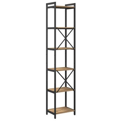 vidaXL Bibliothèque Chêne artisan 40 x 30 x 189,5 cm Bois d'ingénierie