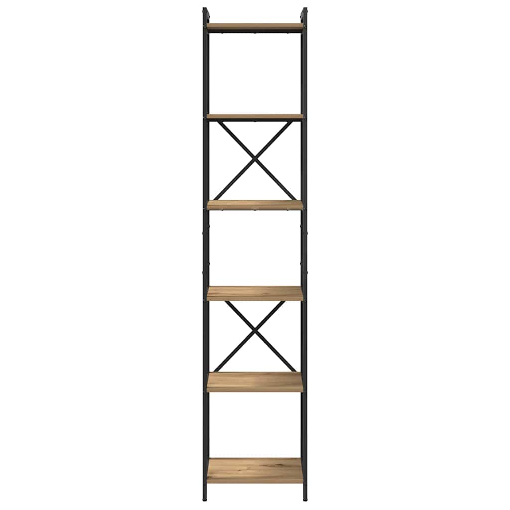 vidaXL Bibliothèque Chêne artisan 40 x 30 x 189,5 cm Bois d'ingénierie