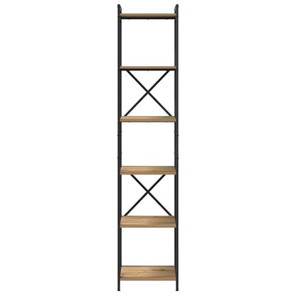 vidaXL Bibliothèque Chêne artisan 40 x 30 x 189,5 cm Bois d'ingénierie