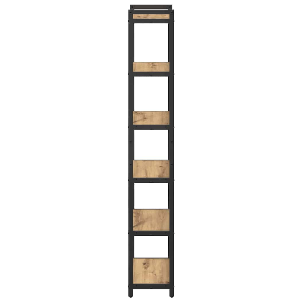 vidaXL Bibliothèque Chêne artisan 40 x 30 x 189,5 cm Bois d'ingénierie