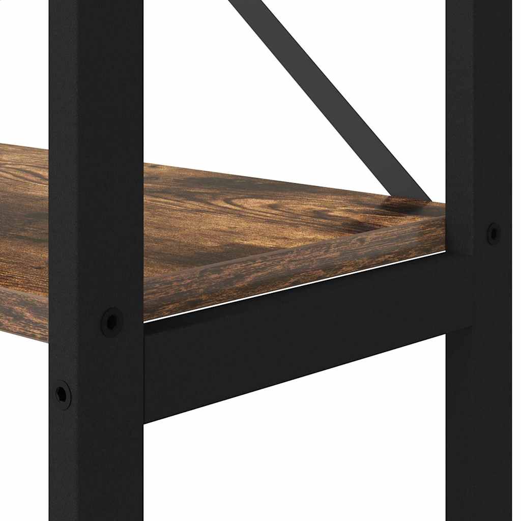 Bücherregal Geräucherte Eiche 40 x 30 x 155 cm Holzwerkstoff