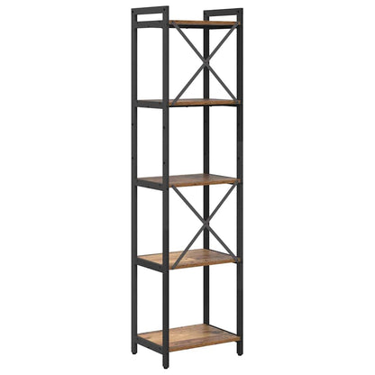 vidaXL Bibliothèque en bois de récupération 40 x 30 x 155 cm en bois d'ingénierie