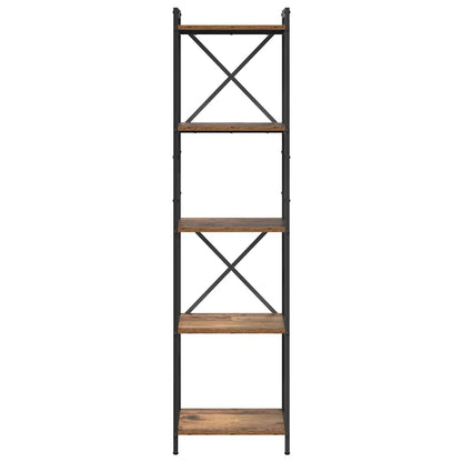 vidaXL Bibliothèque en bois de récupération 40 x 30 x 155 cm en bois d'ingénierie