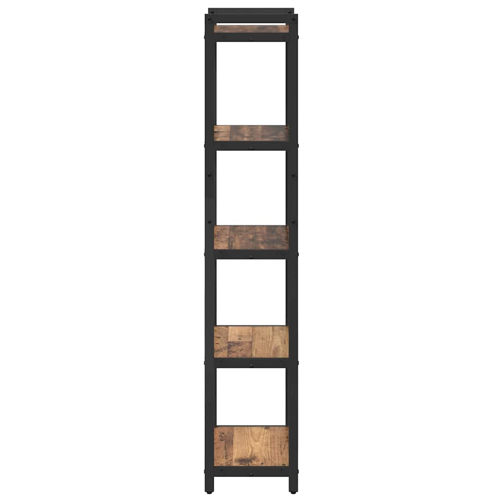 vidaXL Bibliothèque en bois de récupération 40 x 30 x 155 cm en bois d'ingénierie