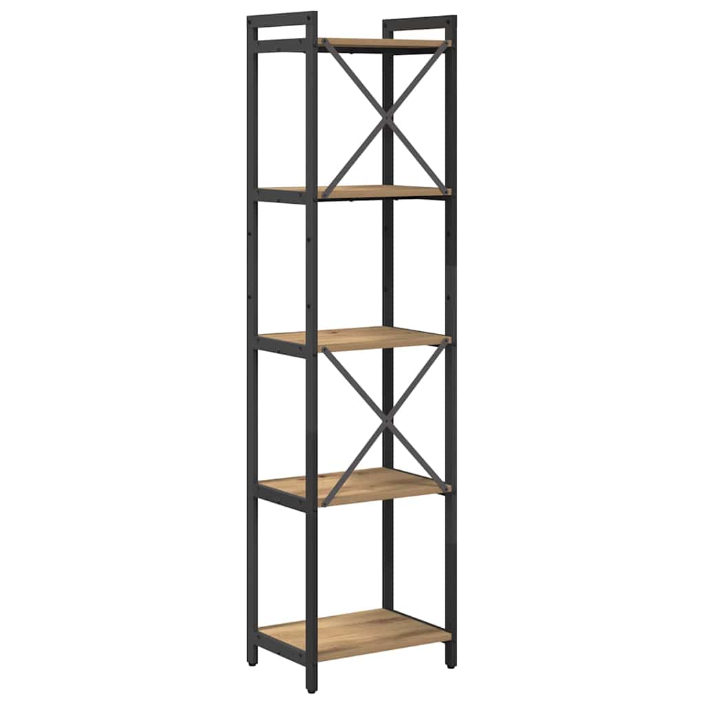 vidaXL Bibliothèque chêne artisan 40 x 30 x 155 cm aggloméré
