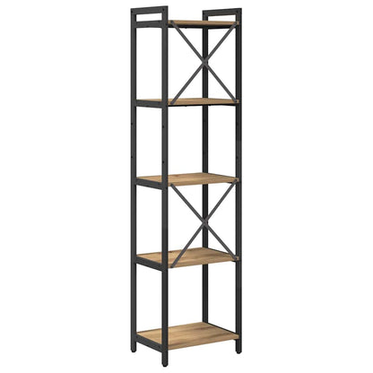vidaXL Bibliothèque chêne artisan 40 x 30 x 155 cm aggloméré