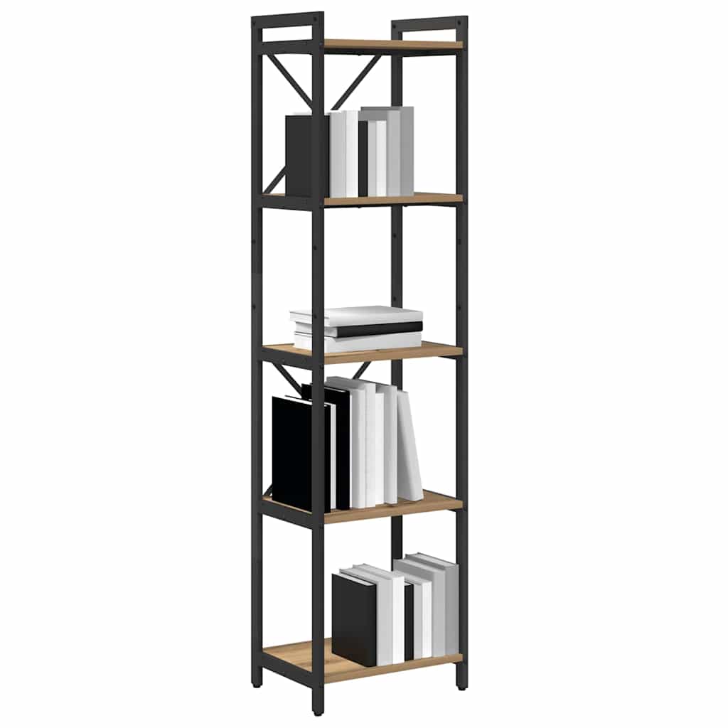 vidaXL Bibliothèque chêne artisan 40 x 30 x 155 cm aggloméré