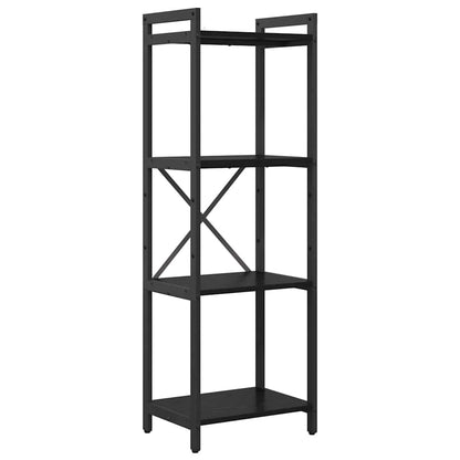 vidaXL Bibliothèque Noir aspect chêne 40 x 30 x 85 cm Bois d'ingénierie