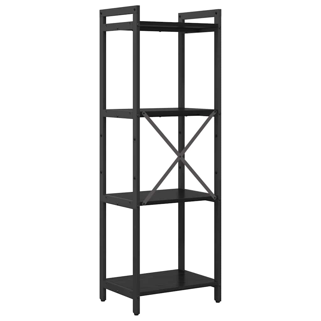 vidaXL Bibliothèque Noir aspect chêne 40 x 30 x 85 cm Bois d'ingénierie