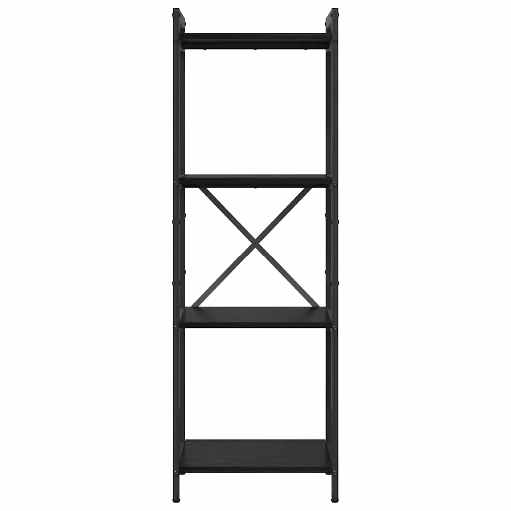 vidaXL Bibliothèque Noir aspect chêne 40 x 30 x 85 cm Bois d'ingénierie