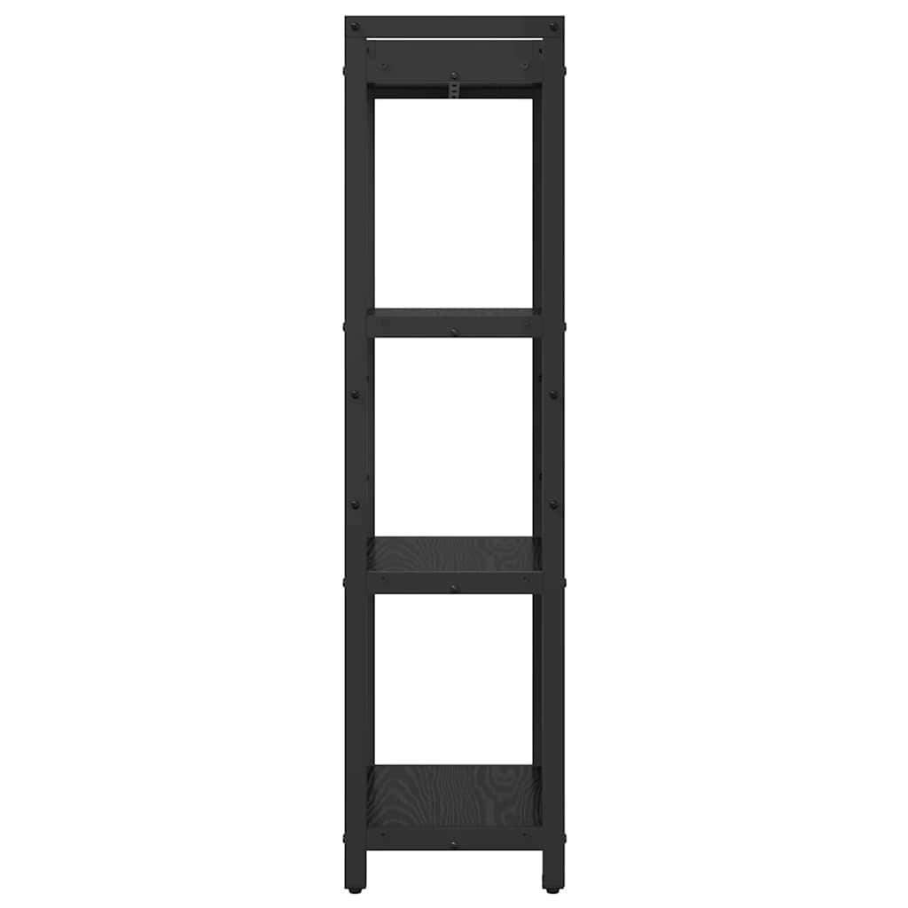 vidaXL Bibliothèque Noir aspect chêne 40 x 30 x 85 cm Bois d'ingénierie