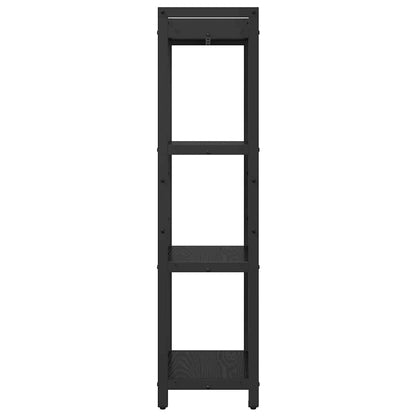 vidaXL Bibliothèque Noir aspect chêne 40 x 30 x 85 cm Bois d'ingénierie