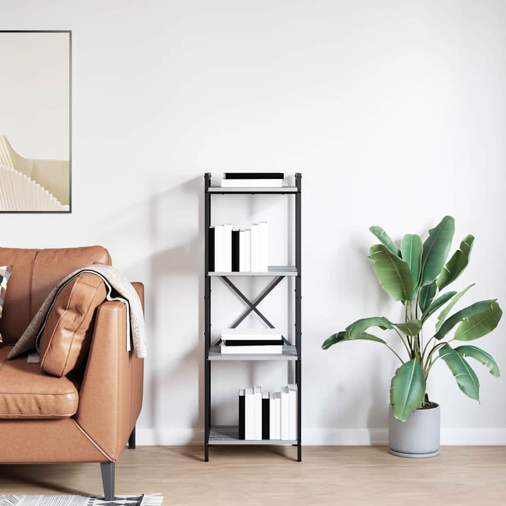 vidaXL Bibliothèque gris Sonoma 40 x 30 x 85 cm Bois d'ingénierie