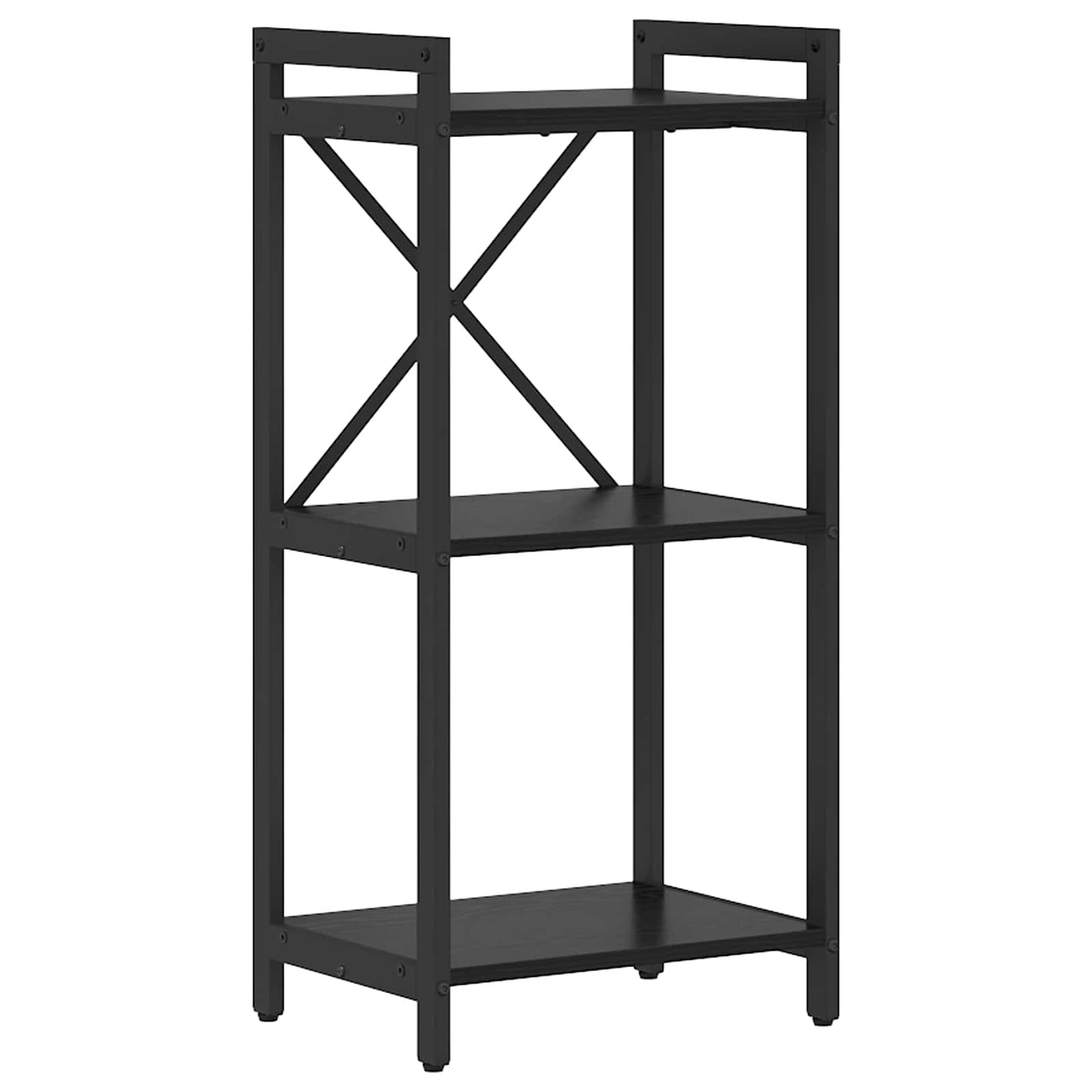 vidaXL Bücherregal Schwarz Eichen-Optik 40 x 30 x 85 cm Holzwerkstoff